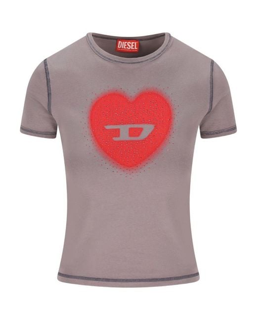 DIESEL Pink T Uncuties Long S5