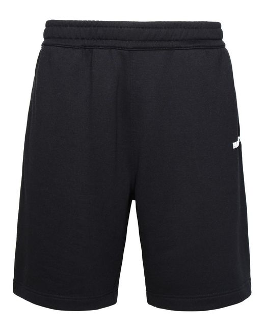 Burberry Blue Raphael Black Cotton Bermuda Shorts for men
