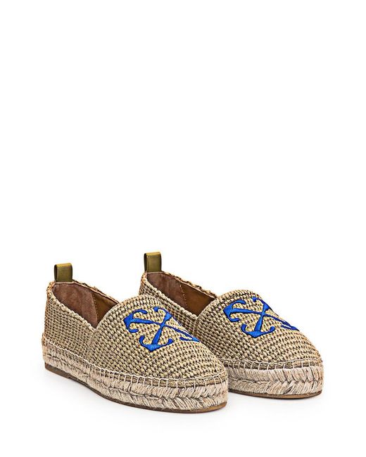 Off-White c/o Virgil Abloh Green Espadrilles With Arrow Pattern