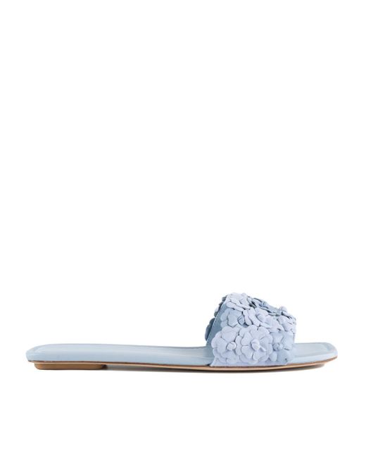 Stuart Weitzman Blue Meadow Slide Heavenly