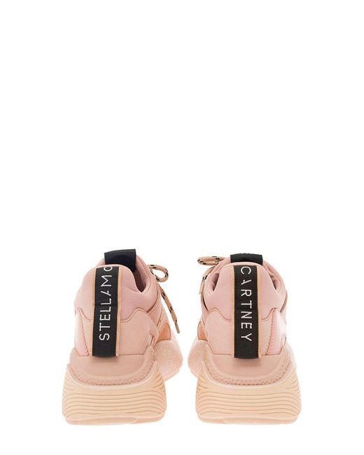 Stella McCartney Panelled Design Eclipse Alter Sneakers In Pink Leather Woman