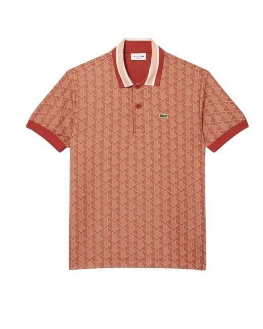 Lacoste Orange Polo for men