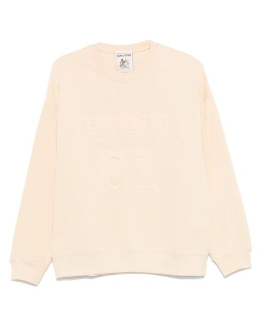 Semicouture Natural Rhianna Cotton Sweatshirt