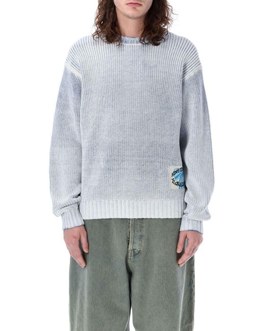 Acne Gray Painted Sweater for men