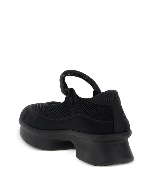 Prada Black Mesh Sneakers