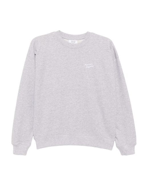 Maison Kitsuné White Handwriting Comfort Sweatshirt