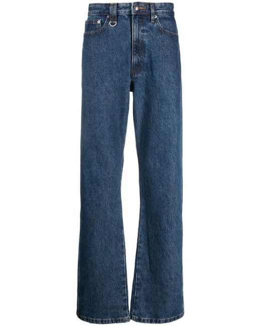 A.P.C. Blue Straight-leg Jeans for men