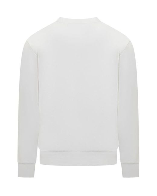C P Company White Metropolis Sweatshirt for men