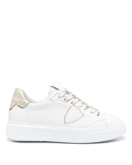Philippe Model White 'Temple' Sneakers