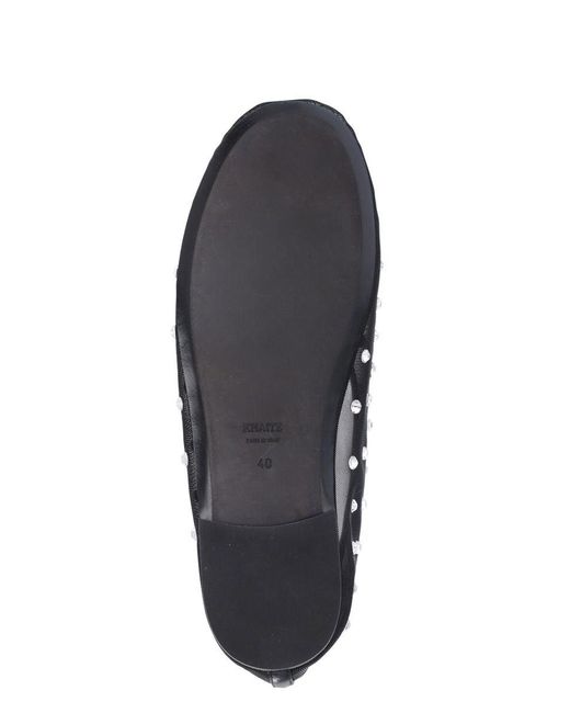 Khaite Black Flat Shoes
