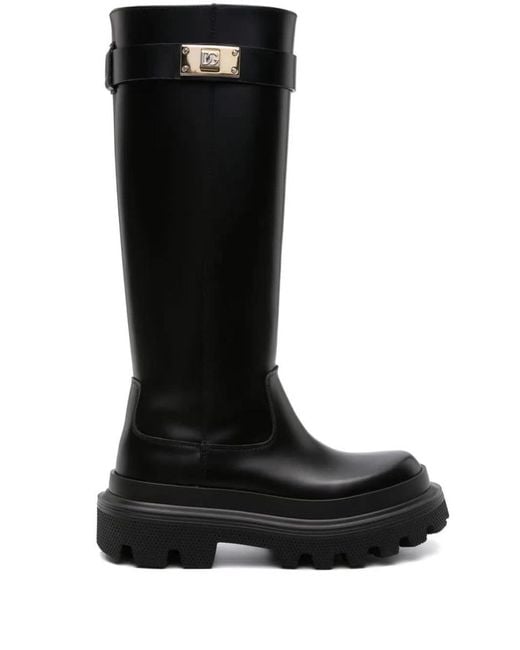 Dolce Gabbana High Boots in Black Lyst Canada