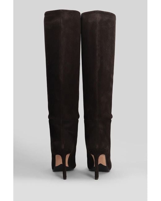 Anna F. Black High Heels Boots