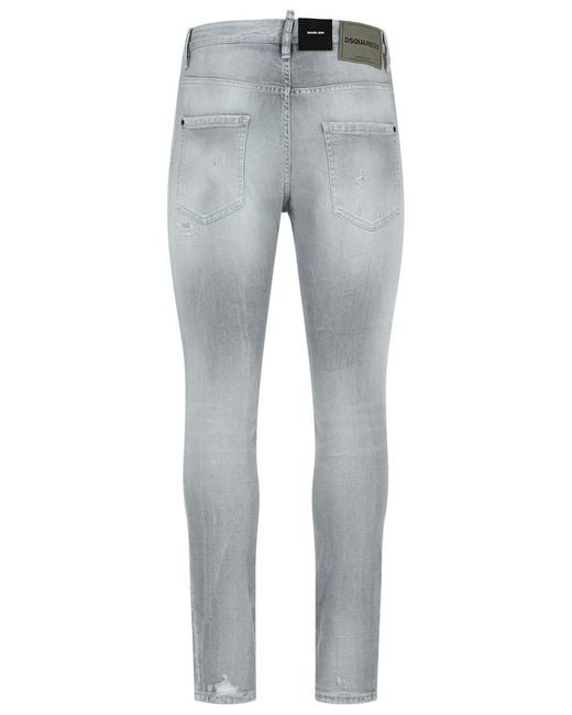 DSquared² Blue 'Skater' Cotton Denim Jeans for men
