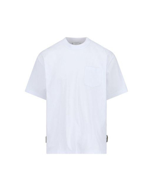 Sacai White T-Shirts And Polos for men