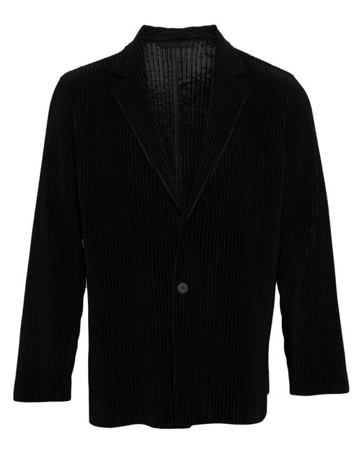 Homme Plissé Issey Miyake Black Outerwear for men