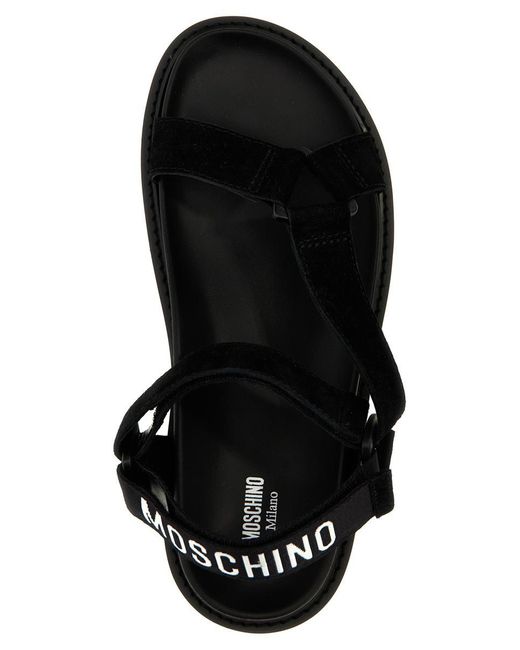 Moschino Black 'Sporty' Sandals for men