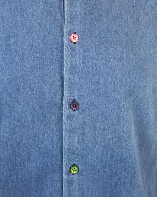 PS by Paul Smith Blue Denim Shirt for men