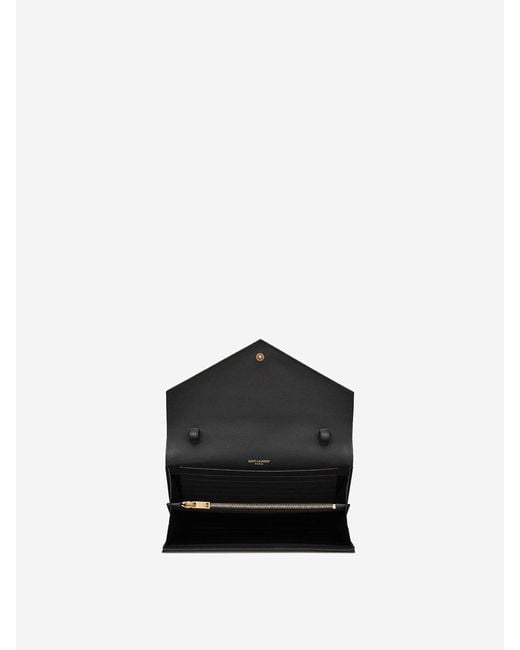 Saint Laurent White Cassandre Wallet Bag
