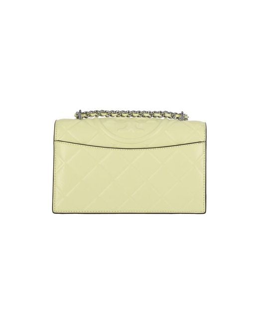 Tory Burch Natural 'Fleming' Small Shoulder Bag