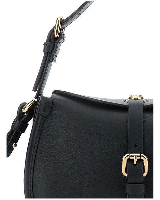 Etro Black 'Pony Mini' Crossbody Bag With Removable Shoulder Strap And Belt With Buckle On The Front