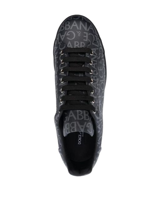 Dolce & Gabbana Black Sneakers Shoes for men