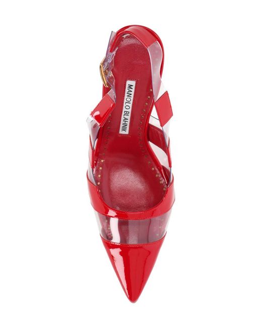 Manolo Blahnik Red Sandals