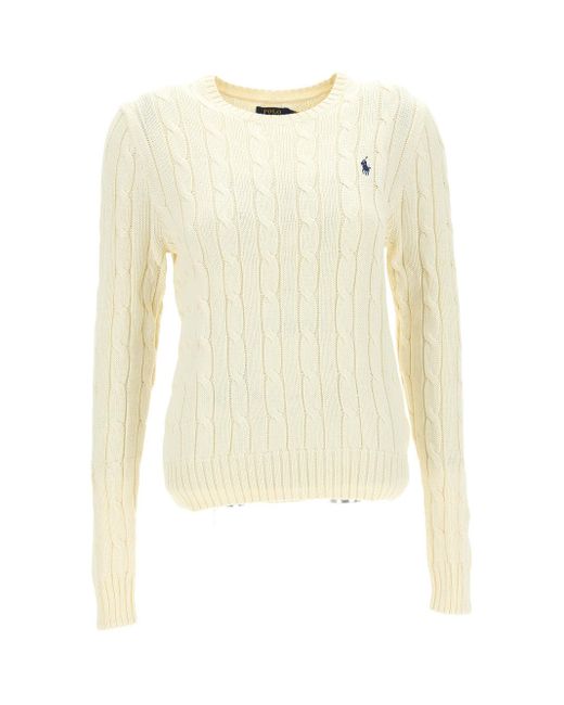 Polo Ralph Lauren Cotton Sweaters & Knitwear in Cream (Natural) | Lyst