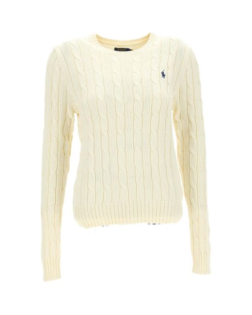 Polo Ralph Lauren Cotton Sweaters & Knitwear in Cream (Natural) Lyst