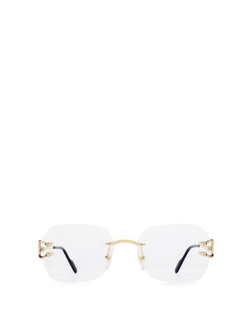 Cartier White Eyeglasses for men