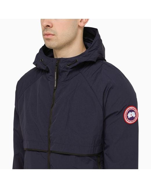 Canada Goose Blue Faber Atlantic Navy Jacket With Hood for men