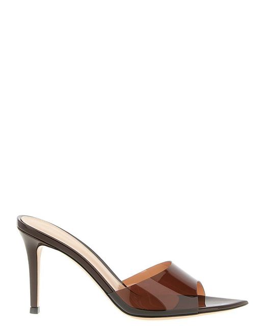 Gianvito Rossi Brown 'Elle' Sandals