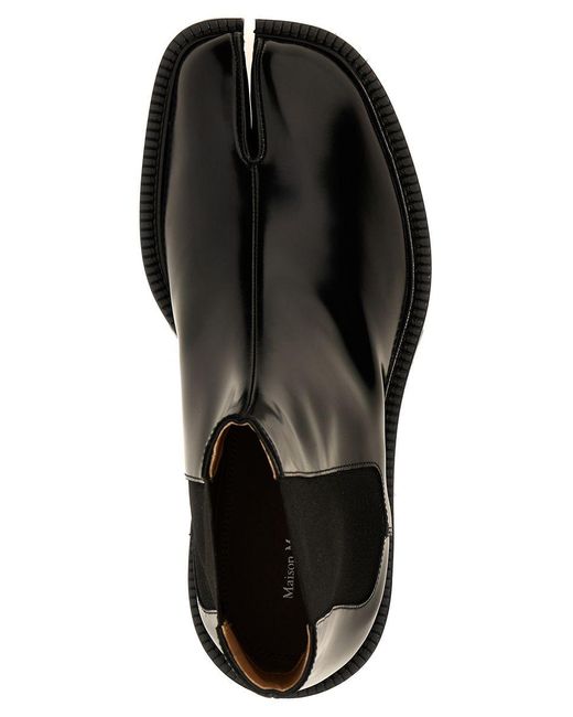 Maison Margiela Black 'tabi' Chelsea Boots for men