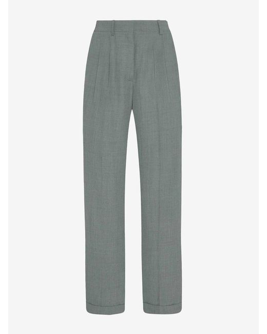 The Row Gray Everhart Wool Pants