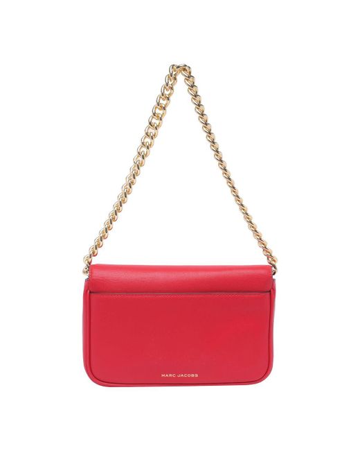 Marc Jacobs Red The J Leather Crossbody Bag
