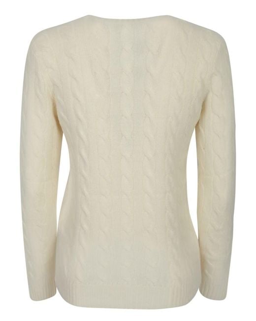 Polo Ralph Lauren Knitwear in Natural | Lyst UK
