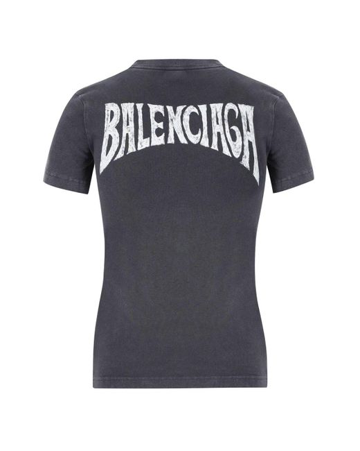 Balenciaga Gray T-Shirts And Polos
