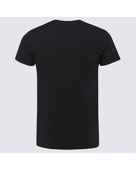 Versace Black And White Cotton Blend T-shirt Set for men