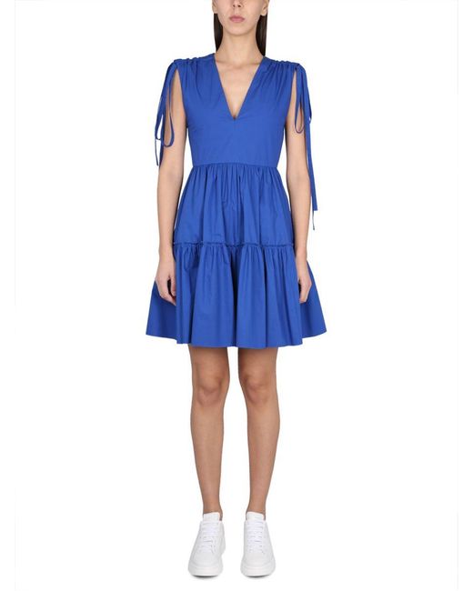 RED Valentino Blue Dress With Bows