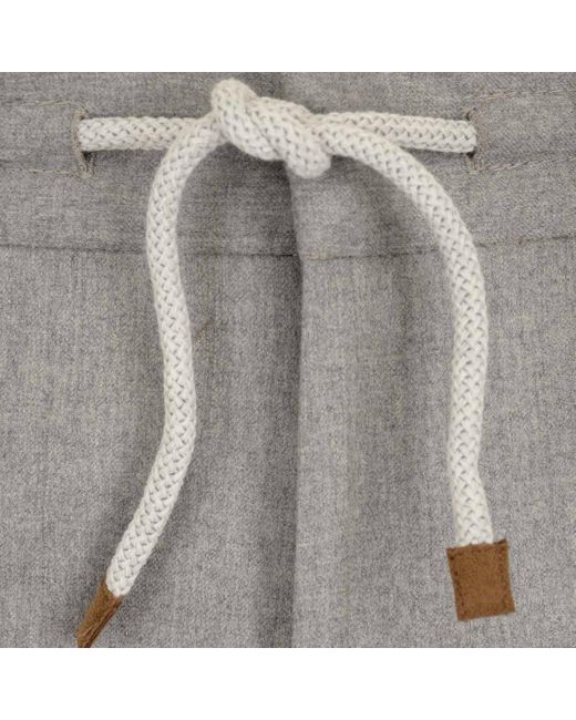 Brunello Cucinelli Gray Trousers for men