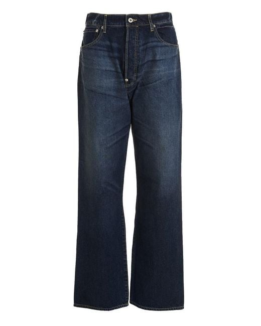 KENZO 'darkstone Suisen Relaxed' Jeans in Blue for Men | Lyst
