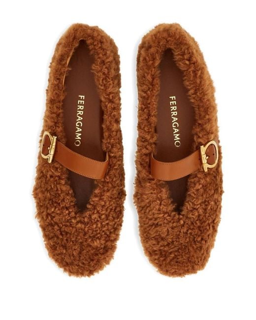 Ferragamo Brown Flat Shoes