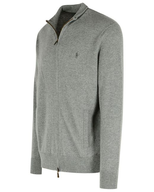 Polo Ralph Lauren Gray Wool Sweater for men