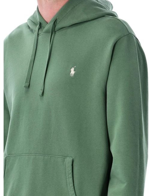 Polo Ralph Lauren Green Loopback Fleece Hoodie