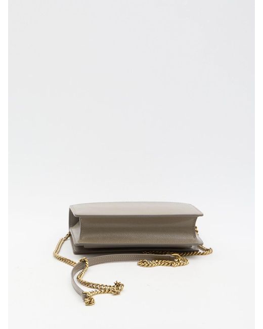 Saint Laurent Natural Sunset Bag With Chain