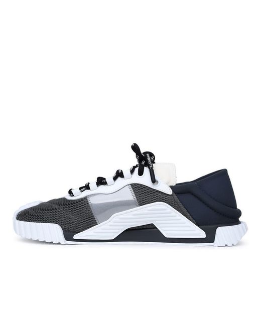 Dolce & Gabbana Ns 1 Grey Nylon Blend Sneakers in Blue for Men | Lyst