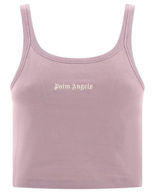 Palm Angels Pink "Classic Logo" Tank Top