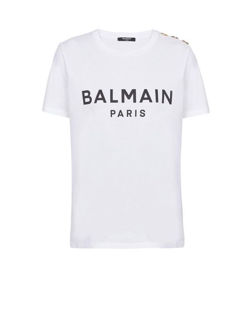 Balmain White T-Shirts And Polos