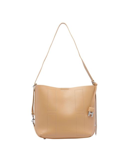 Hogan Brown Hocket Piccola Hobo Bag