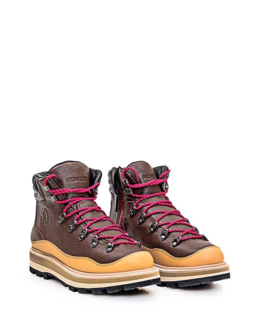 Moncler Brown Peka Trekking Boots for men
