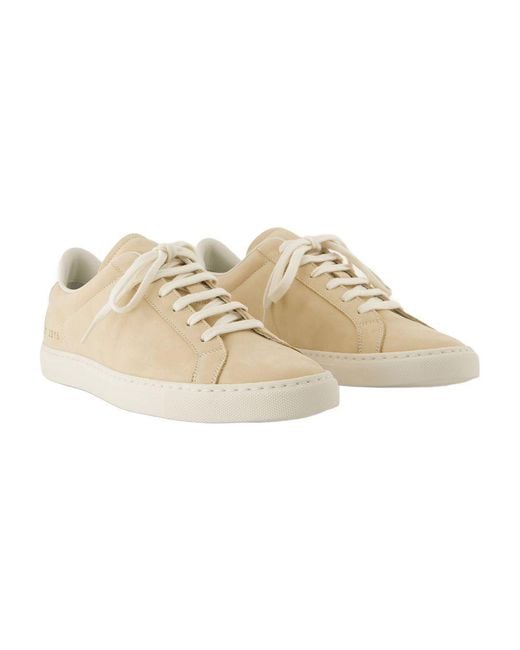 Common Projects Natural Retro Nubuck Sneakers